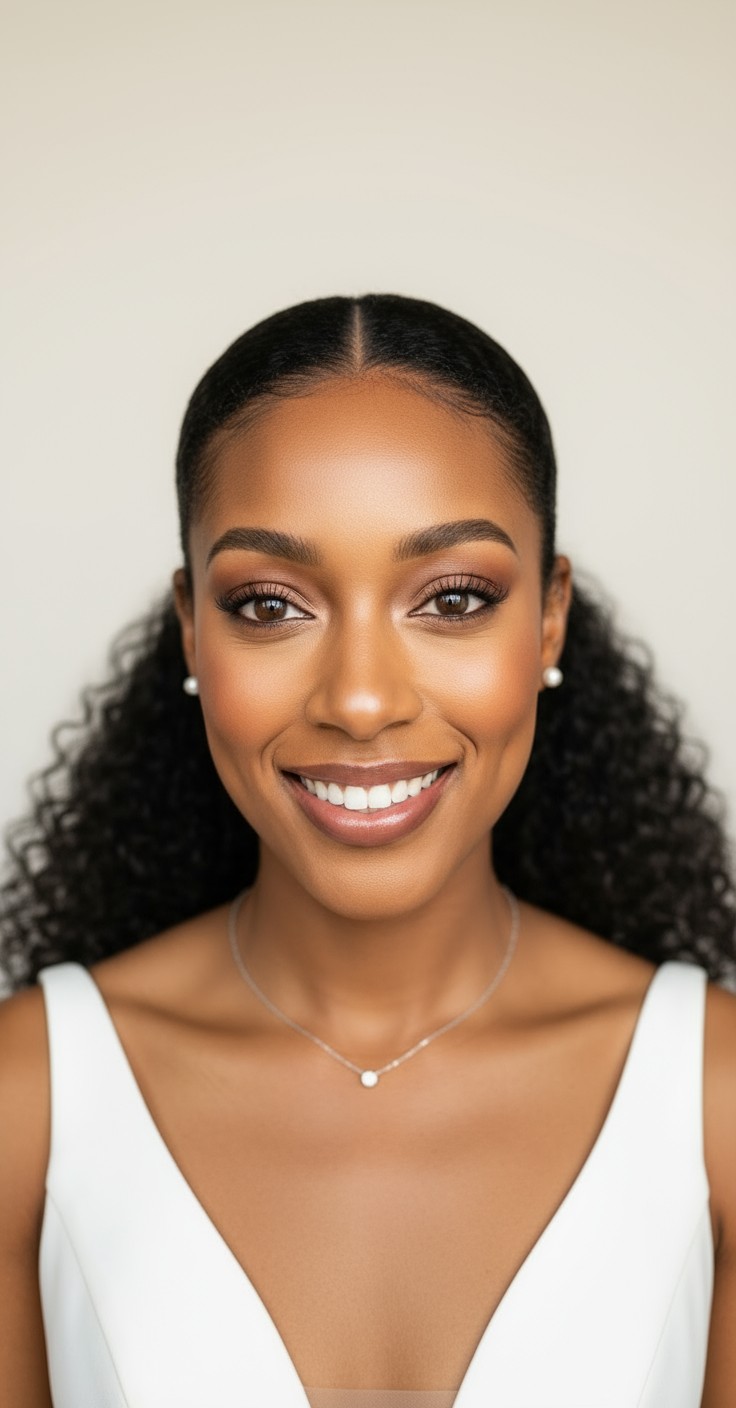 After Curly Ponytail